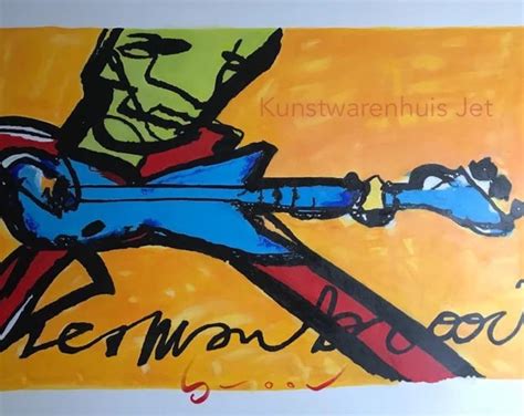 herman brood replica|Herman Brood Guitar Player Dutch Art Hand Painted Replica .